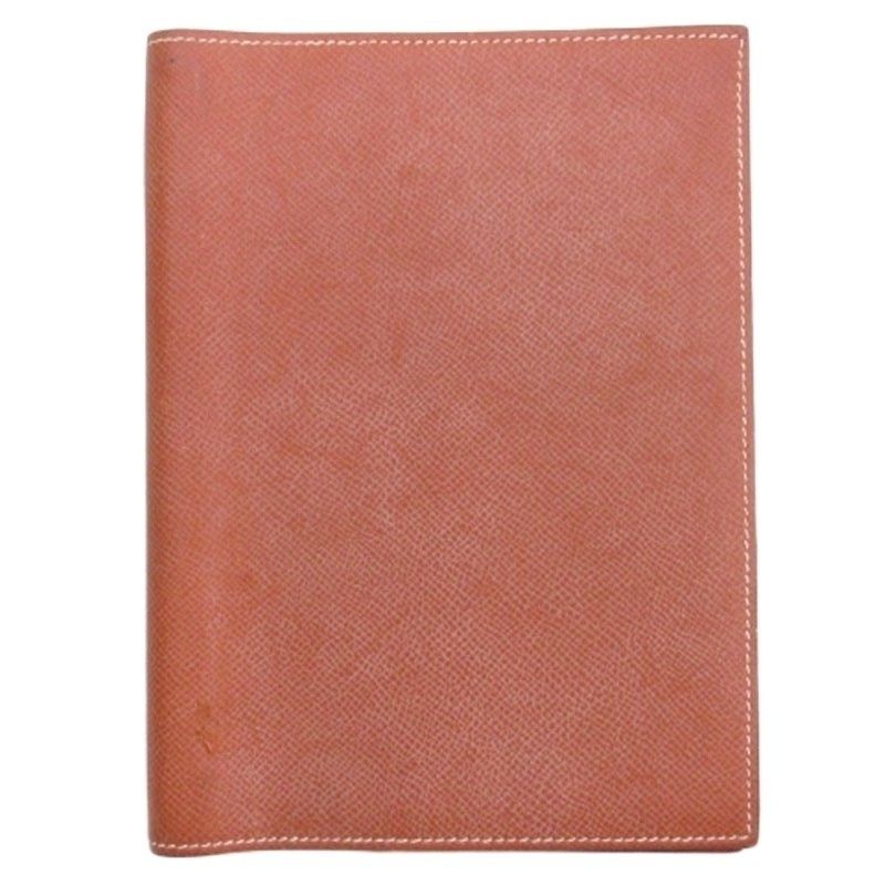 エルメス HERMES アジェンダ グローブトロッター 手帳カバー スケジュール帳 システム手帳 レザー □I刻印 ブラウン AA FF