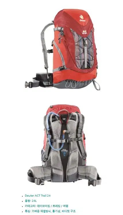 ドイター ACT Trail 24 | トレイル バックパック