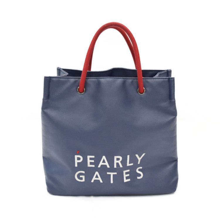 送料0円！】パーリーゲイツ｜ショッパー風カートバッグ｜ネイビー系