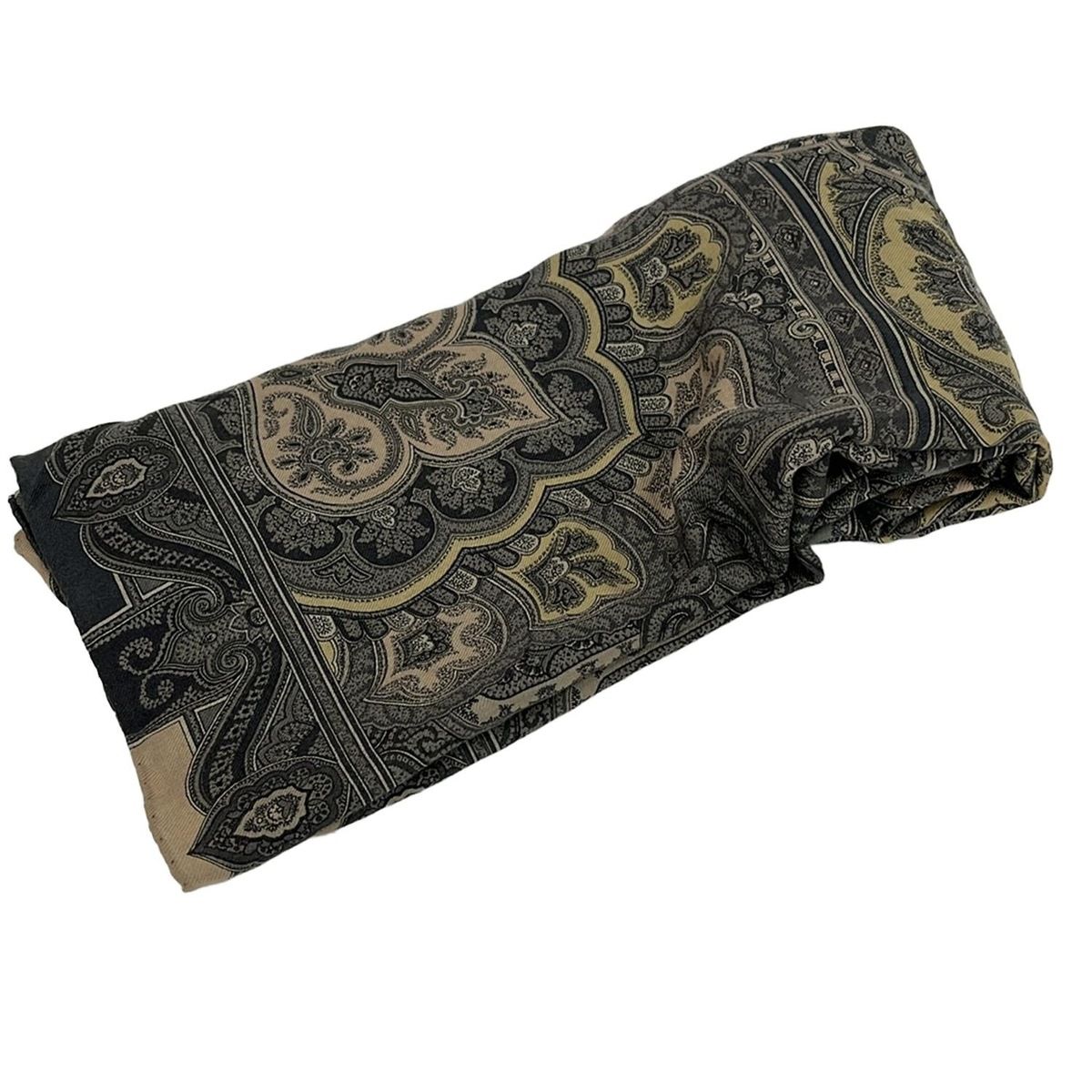 ETRO(エトロ) ストール(ショール)美品 - ダークグレー×ベージュ×マルチ