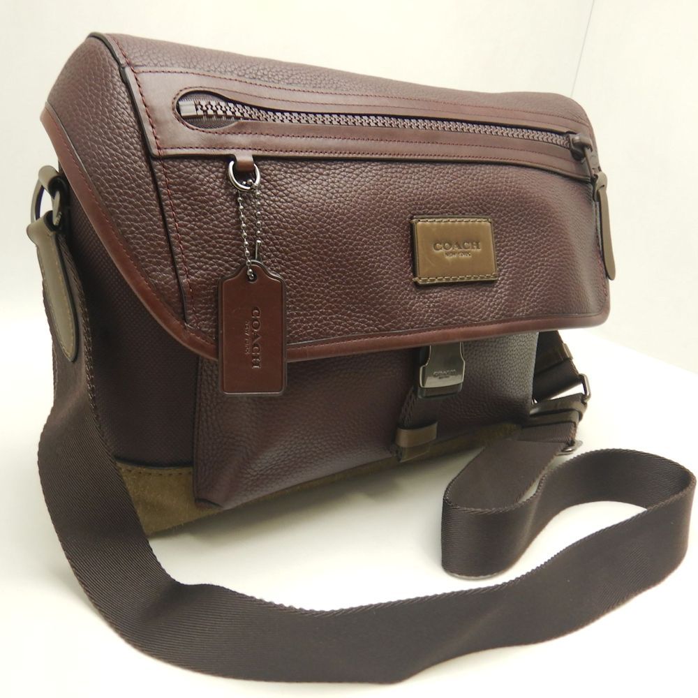 COACH コーチ マンハッタン バイク 86739 ショルダーバッグ レザーx