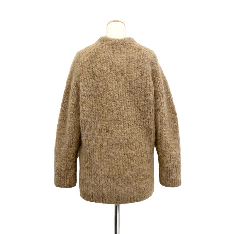 ジュンミカミ junmikami モヘアカーディガン　ベージュ レディース】【ONLY ARK】別注 モヘア Vネックカーディガン | JUN