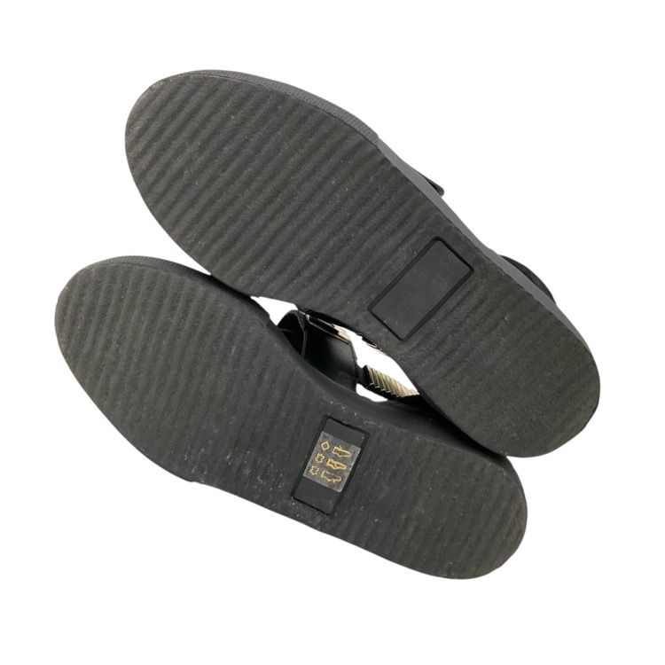  TOGA PULLA トーガプルラ METAL SNEAKER SANDALS メタルスニーカー サンダル ブラック 38 24 cm 0923 G サンダル サンダル ミュール