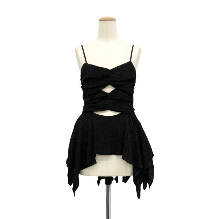 FETICO フェティコ Botanical Jacquard Cutout Cami Top ジャガード