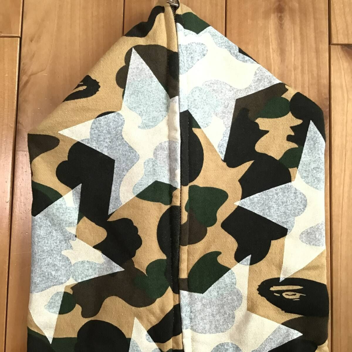 BAPE スター パーカー 1st camo yellow Sサイズ a bathing ape star