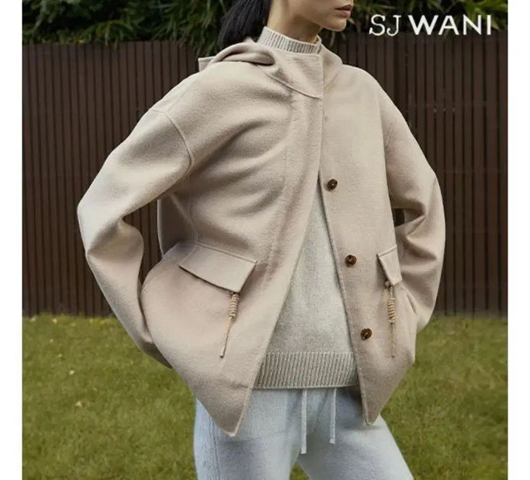 新着服 SJ WANI SON JUNG WAN ハンドメイド カシミア アンゴラ WHO フード コート