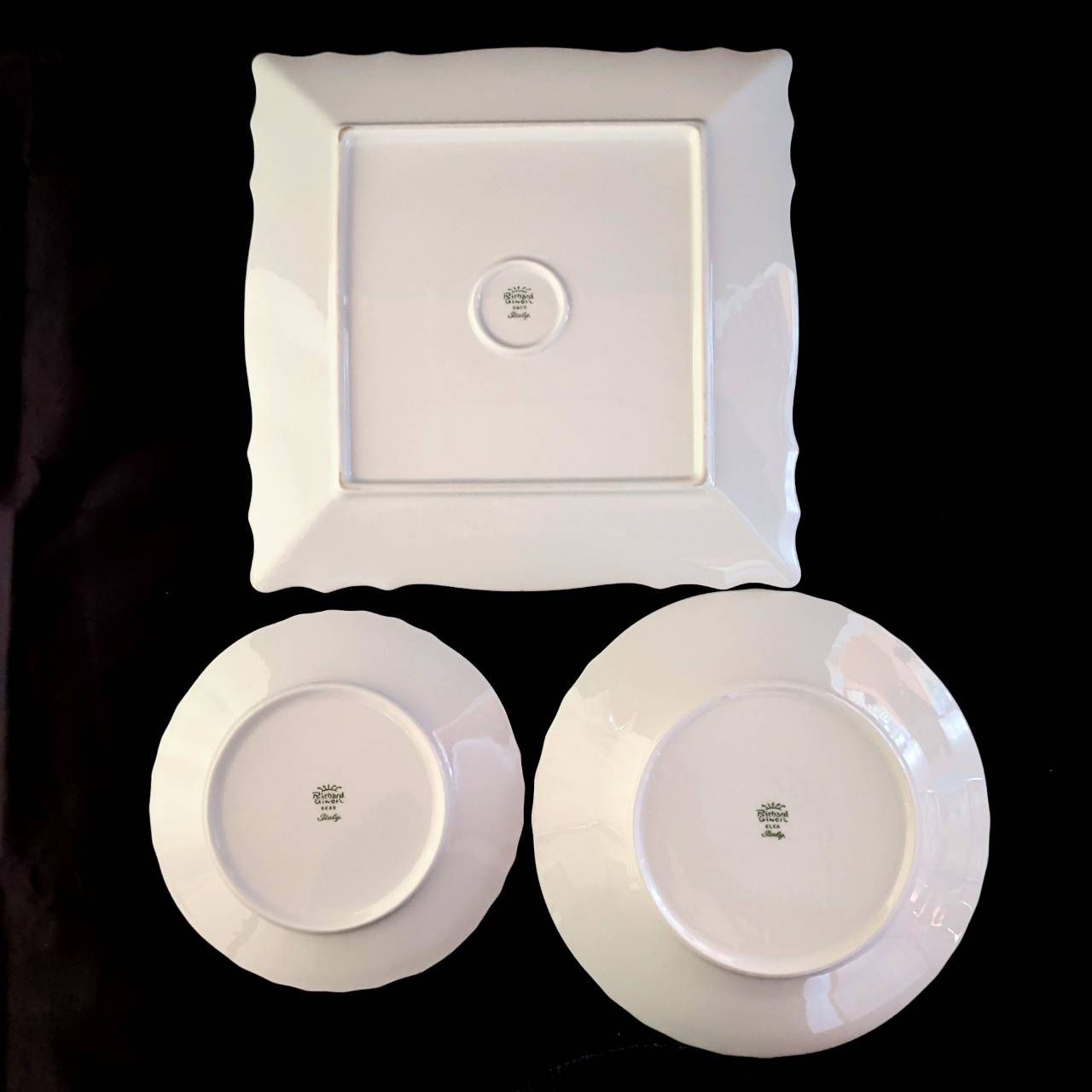 リチャードジノリ 四角 丸皿2枚 - メルカリ