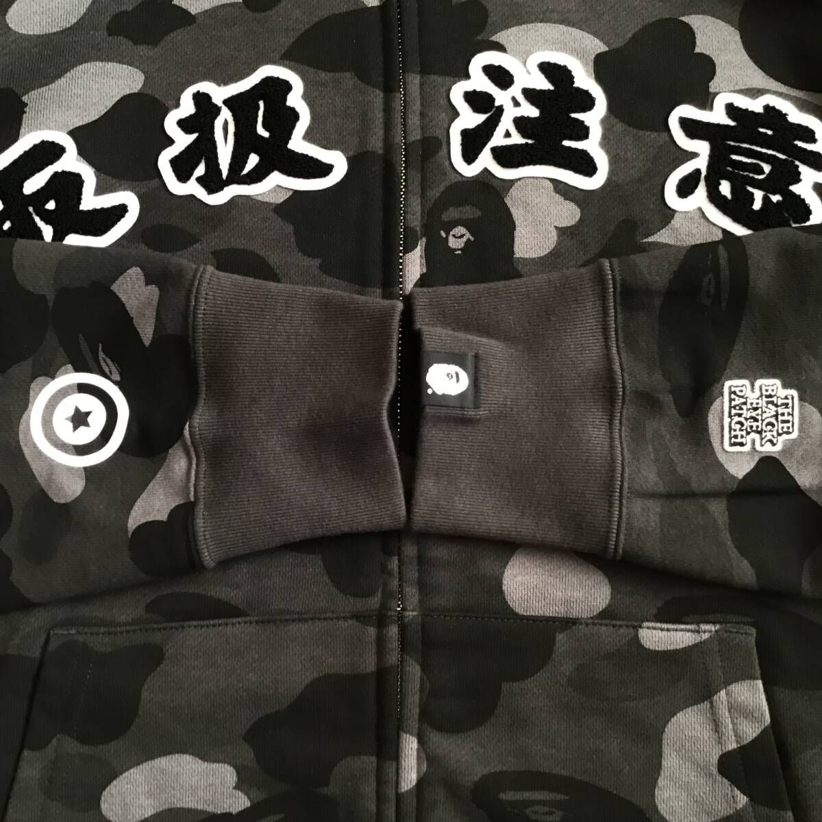 ☆美品☆ Black Eye Patch × BAPE camo シャーク パーカー Lサイズ a