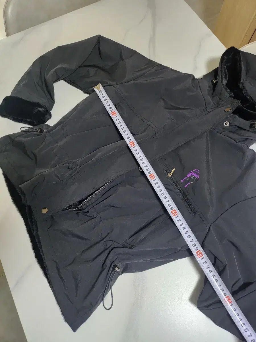 マルボン WHO フード ファー裏地 ブラック アウター 55-66