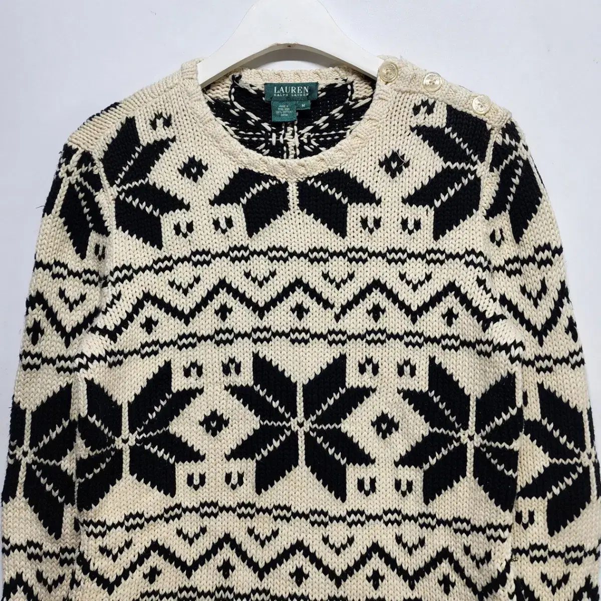ショップ ラルフローレン RALPH LAUREN ノルディック ニットセーター M