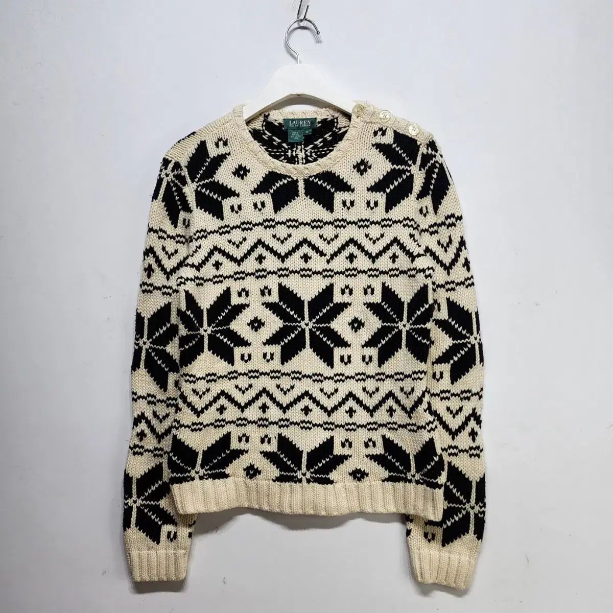 ショップ ラルフローレン RALPH LAUREN ノルディック ニットセーター M