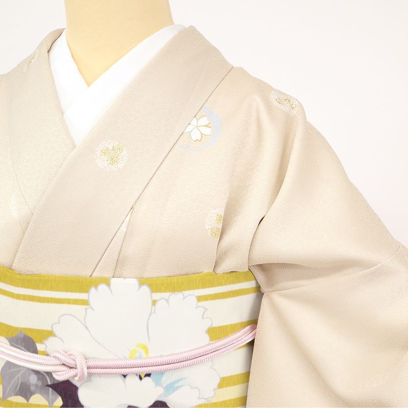 洗える着物 袷 東レシルック 小紋 お仕立て上がりプレタ レディース