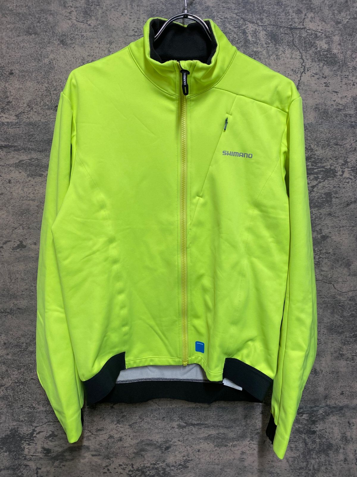 JP877 シマノ SHIMANO 長袖 サイクルジャケット 蛍光 裏起毛 L - メルカリ