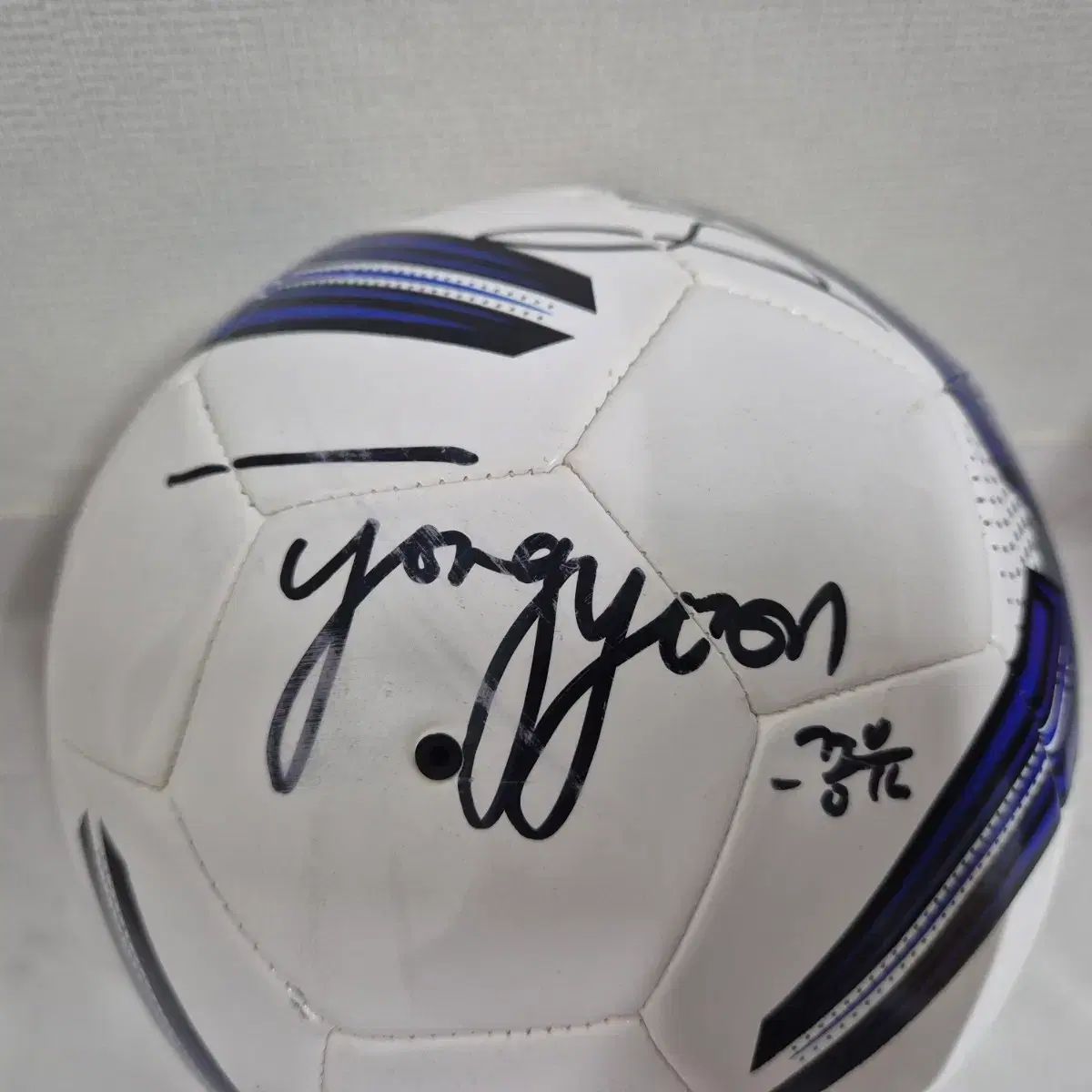 サイン入り サッカー 韓国国家代表 イ ジェソン 外2名 サッカーボール