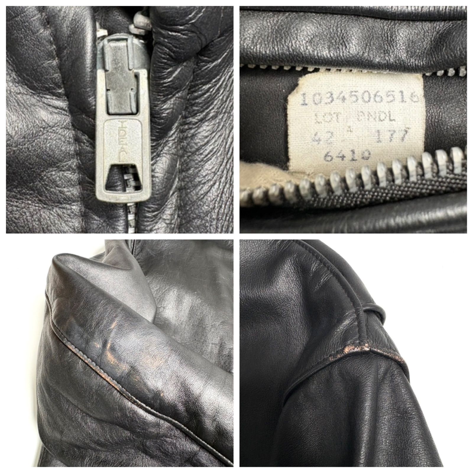 米国製】Schott レザー ライダースジャケット 黒 42 本革 641Q - メルカリ