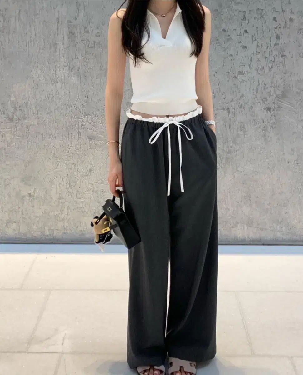 Le Plein ソジョ グレー riette パンツ lily cot バンディング リボン TANNAT