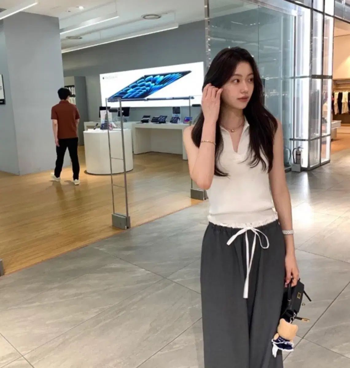 Le Plein ソジョ グレー riette パンツ lily cot バンディング リボン TANNAT