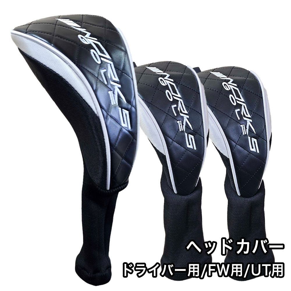 ワークスゴルフ WORKSGOLF ゴルフ オリジナル ヘッドカバー 純正 黒