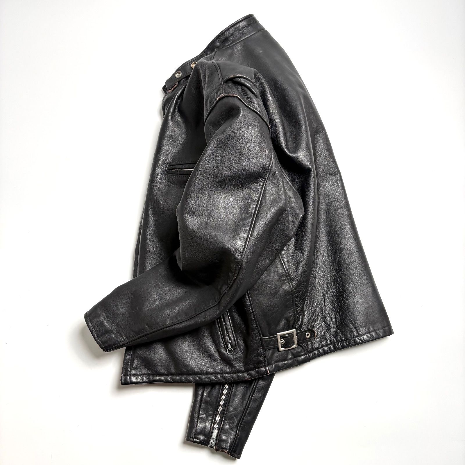 米国製】Schott レザー ライダースジャケット 黒 42 本革 641Q - メルカリ