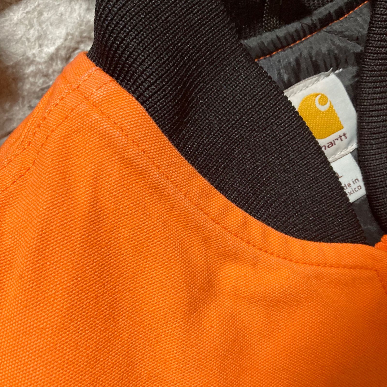 CARHARTT ダックベスト L オレンジ カーハート DUCK VEST - メルカリ
