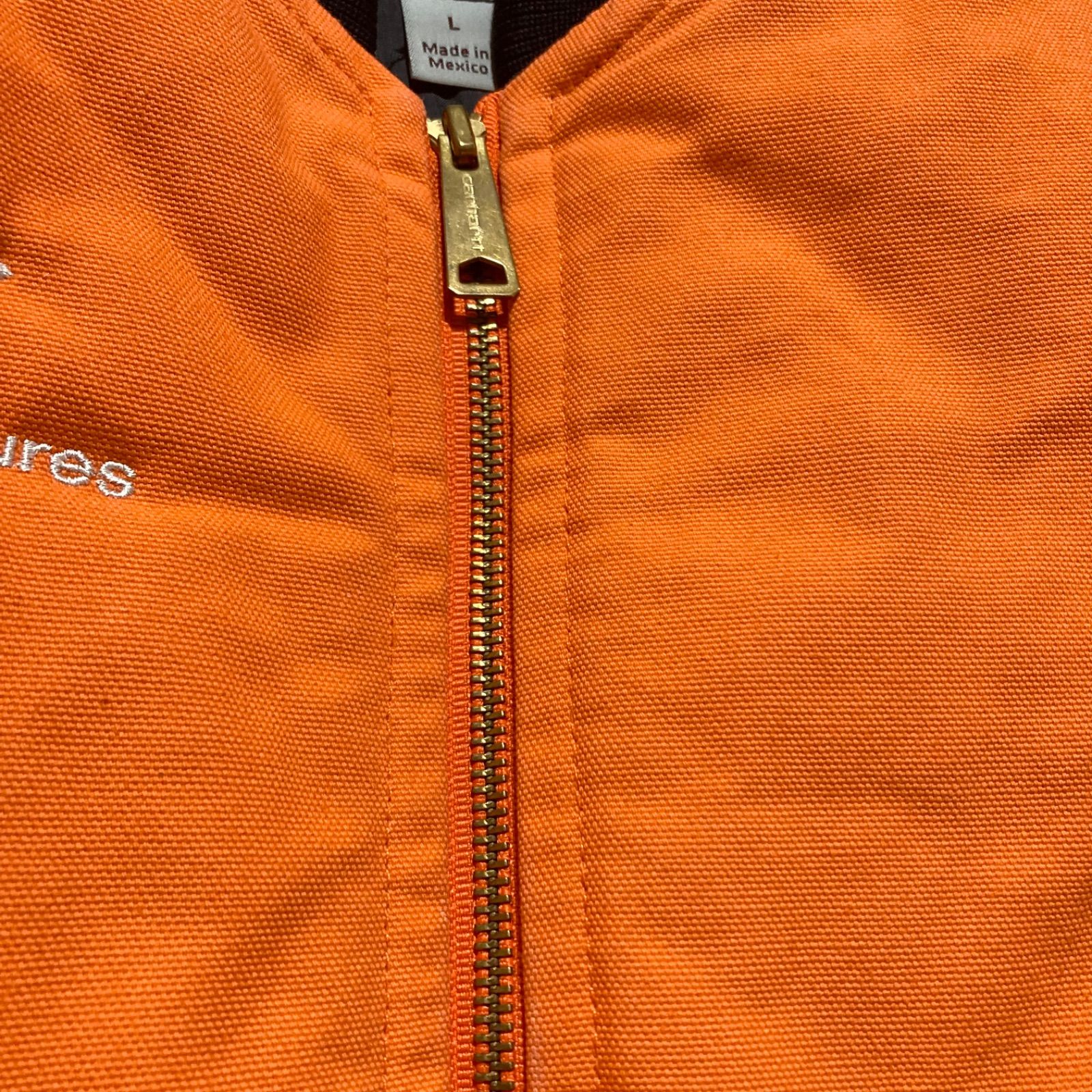 CARHARTT ダックベスト L オレンジ カーハート DUCK VEST - メルカリ