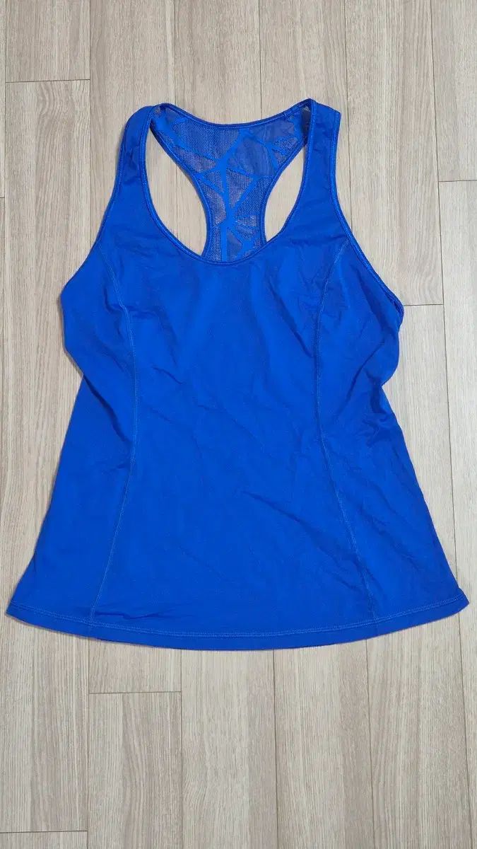 lululemon ルルレモン タンク size4 中古 青 水色 スポーツ、レジャー 
