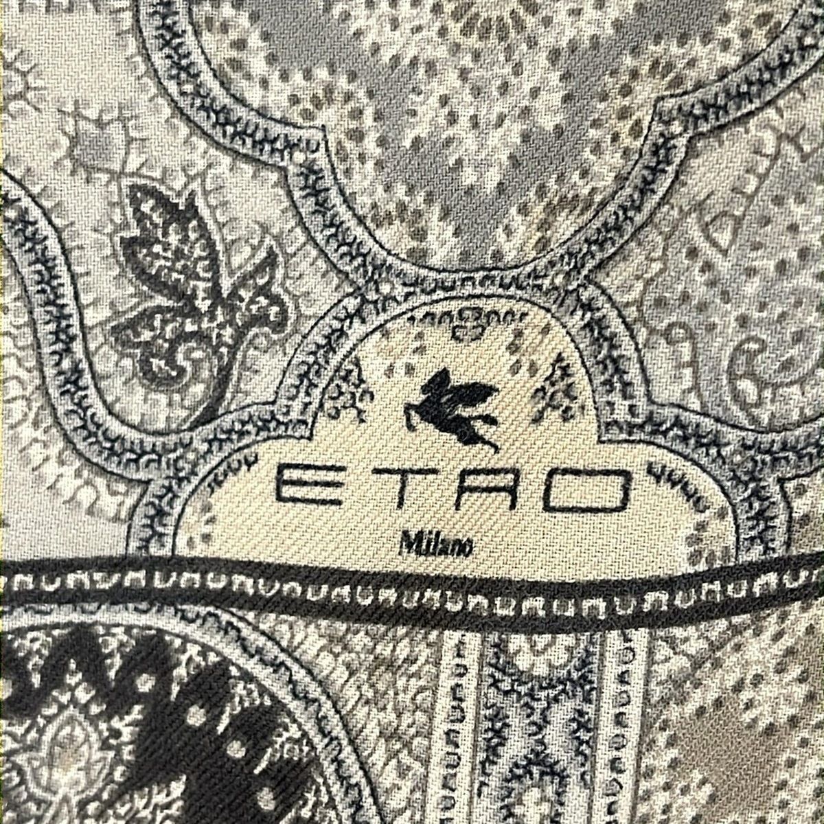 ETRO(エトロ) ストール(ショール)新品同様 - ダークブラウン×ベージュ