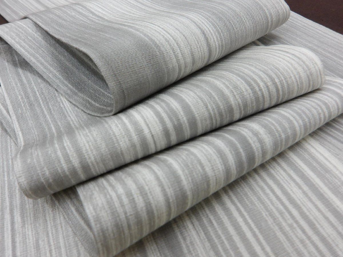  P 41153 超モダン 墨染 紬地 半巾帯 仕立て上がり品 t 半巾 半幅 小袋帯 帯