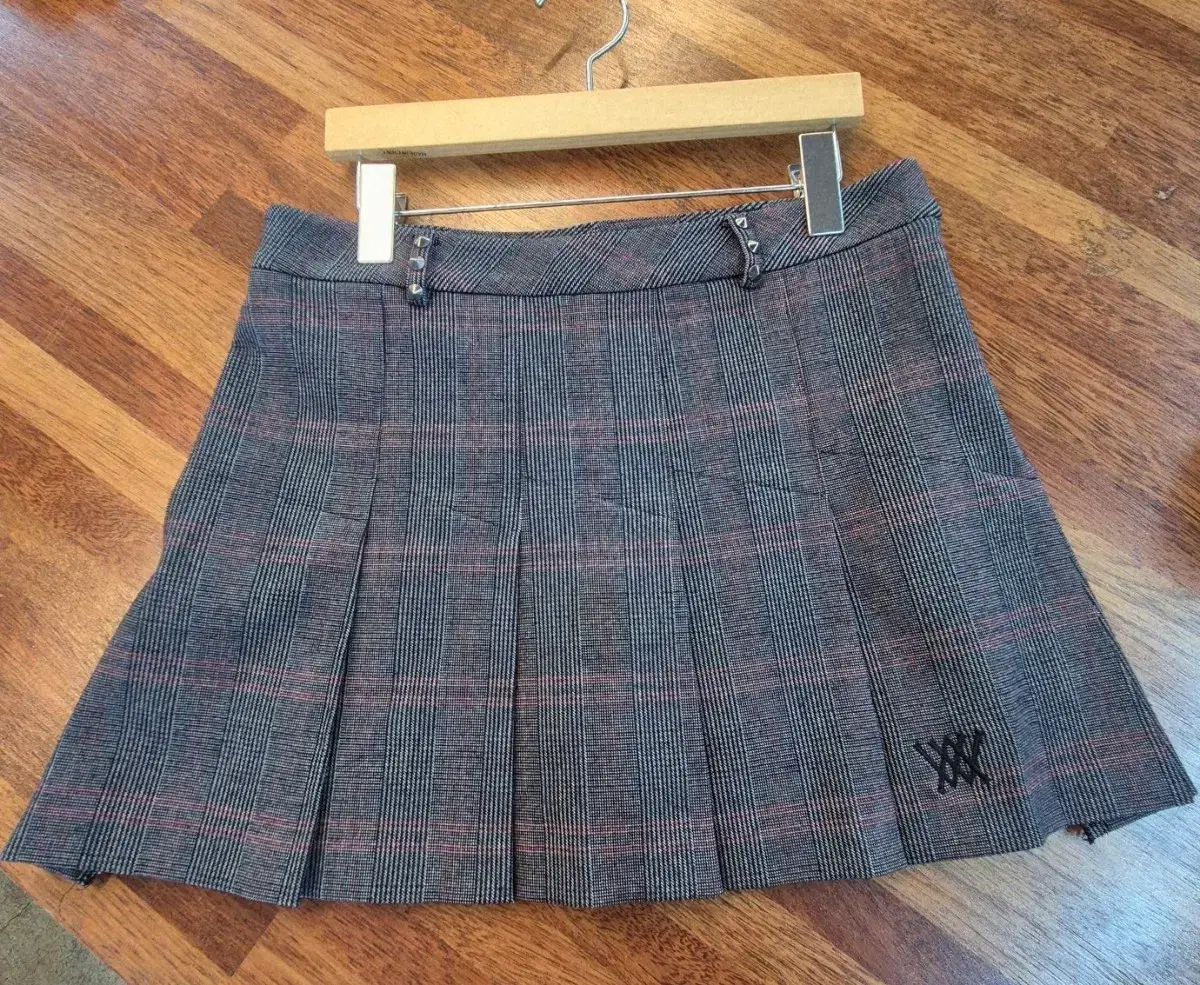 A GOLF アニューゴルフ チェック プリーツ ミニスカート