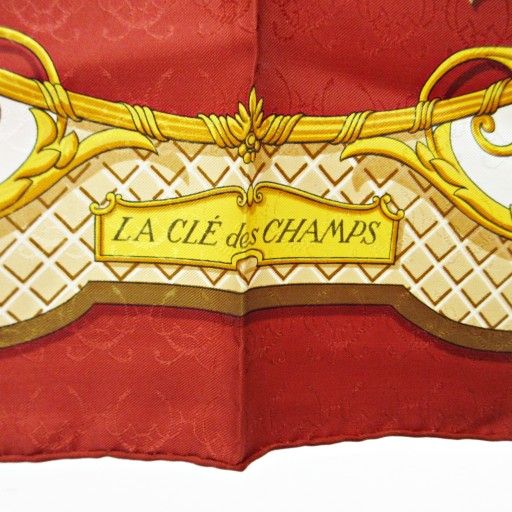 エルメス HERMES 美品 カレ90 LA CLE des CHAPS 自由の天地への鍵