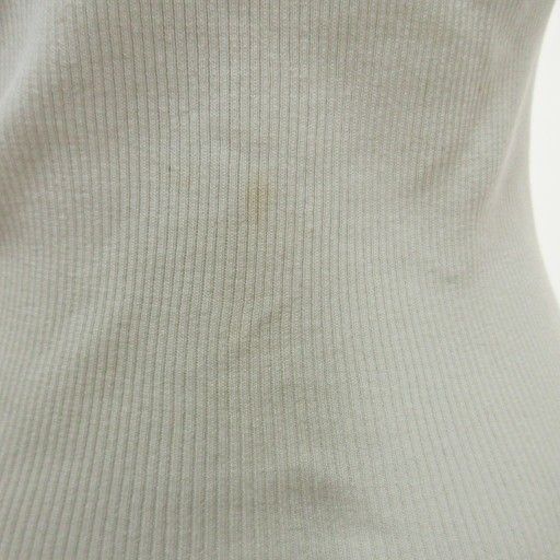 シャネル CHANEL 97A P09543 リブ ニット カットソー 半袖 40 白