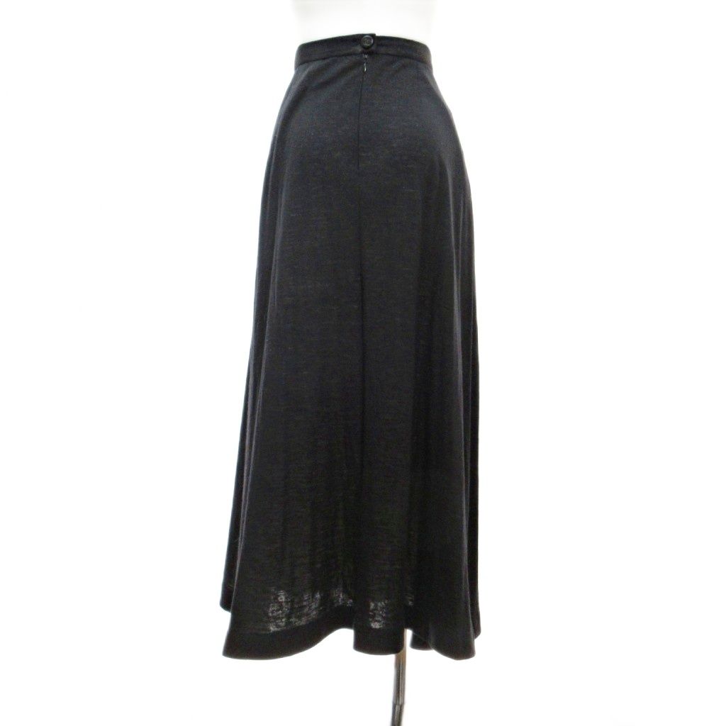 シャネル CHANEL 98A P12210 ウールシルク ロングスカート ココマーク