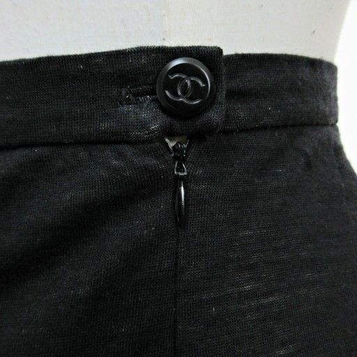 シャネル CHANEL 98A P12210 ウールシルク ロングスカート ココマーク