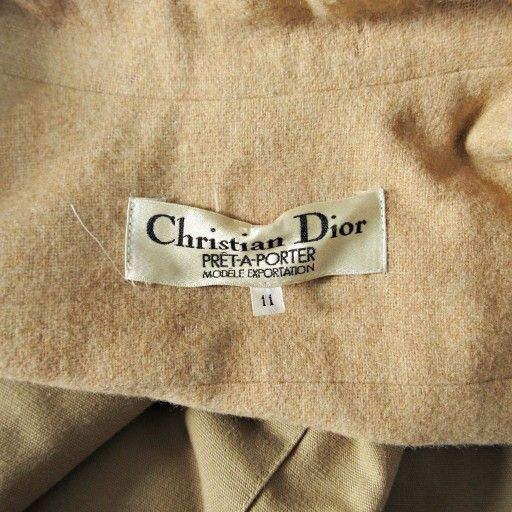 【激レアL☆ヨーロッパ輸入】クリスチャンディオール 中綿ナイロンコート ベージュ 古着 90年代 クリスチャンディオール Christian Dior 中綿入り ステン