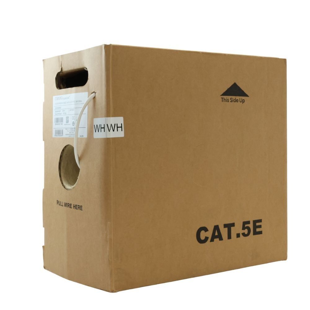 CORNING LANケーブル Cat 5 E 305 m 白 配送不可 併 KG