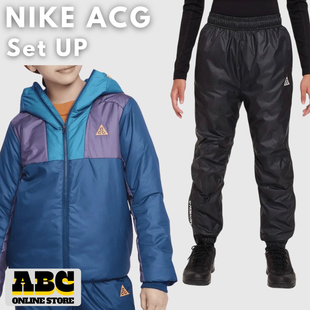 ナイキ ACG KIDS ストームフィット 上下セット セットアップ アウター ジャケット パンツ 中綿ジャケット ダウン ベスト ジャンバー スキー スノーウェア