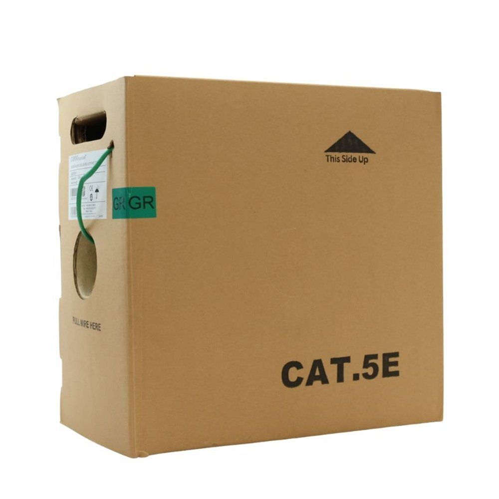 ♥品 CORNING LANケーブル Cat 5 E 305 m 緑 配送不可 併 KG