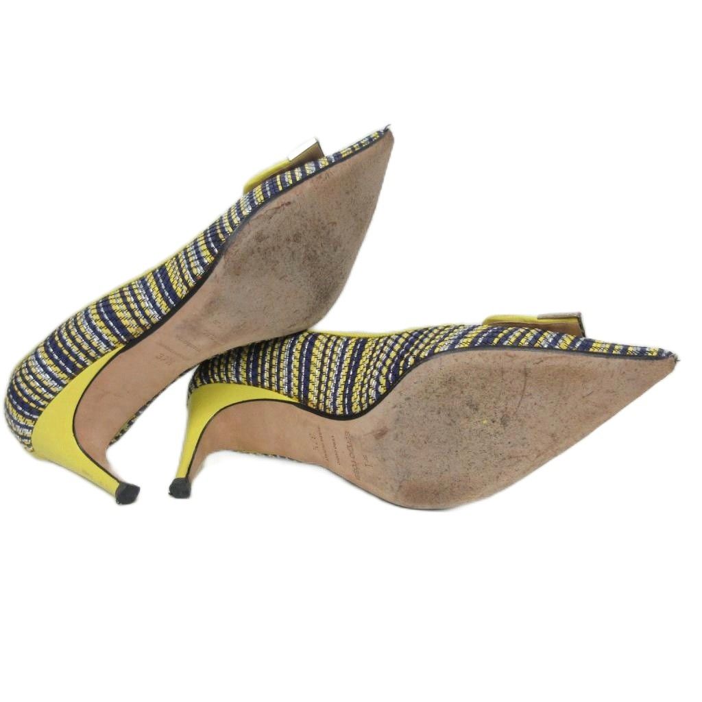 セルジオロッシ Sergio rossi SR1 パンプス 編み込み レザー ポイン