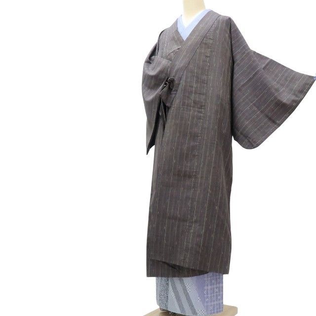 百華❀Y4153◇正絹 紬地 ロング丈 道中着 - メルカリ