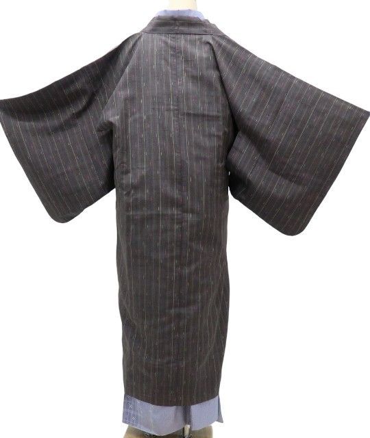 百華❀Y4153◇正絹 紬地 ロング丈 道中着 - メルカリ