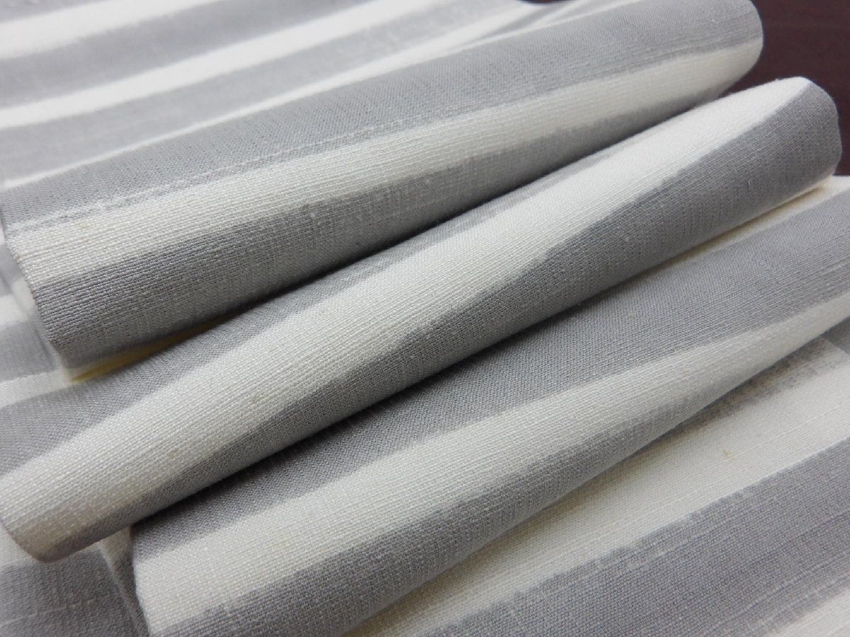  P 41154 超モダン 墨染 紬地 半巾帯 仕立て上がり品 t 半巾 半幅 小袋帯 帯