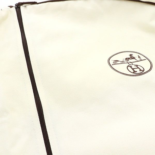 エルメス HERMES コートカバー ガーメントカバー ハンドル付き オフ