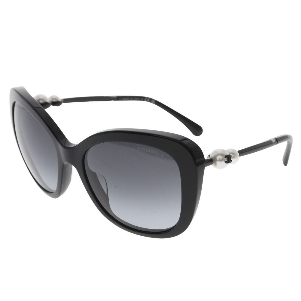 シャネル USED サングラス 5339-H-A 黒 パール 真珠 CHANEL CHANEL】シャネル ココマーク 5339-H-A プラスチック×フェイクパール
