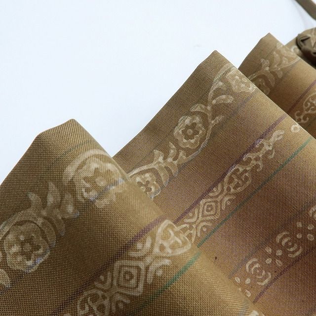 百華 Y 4154 正絹 本場大島紬 証紙付 手縫い仕立て 道中着