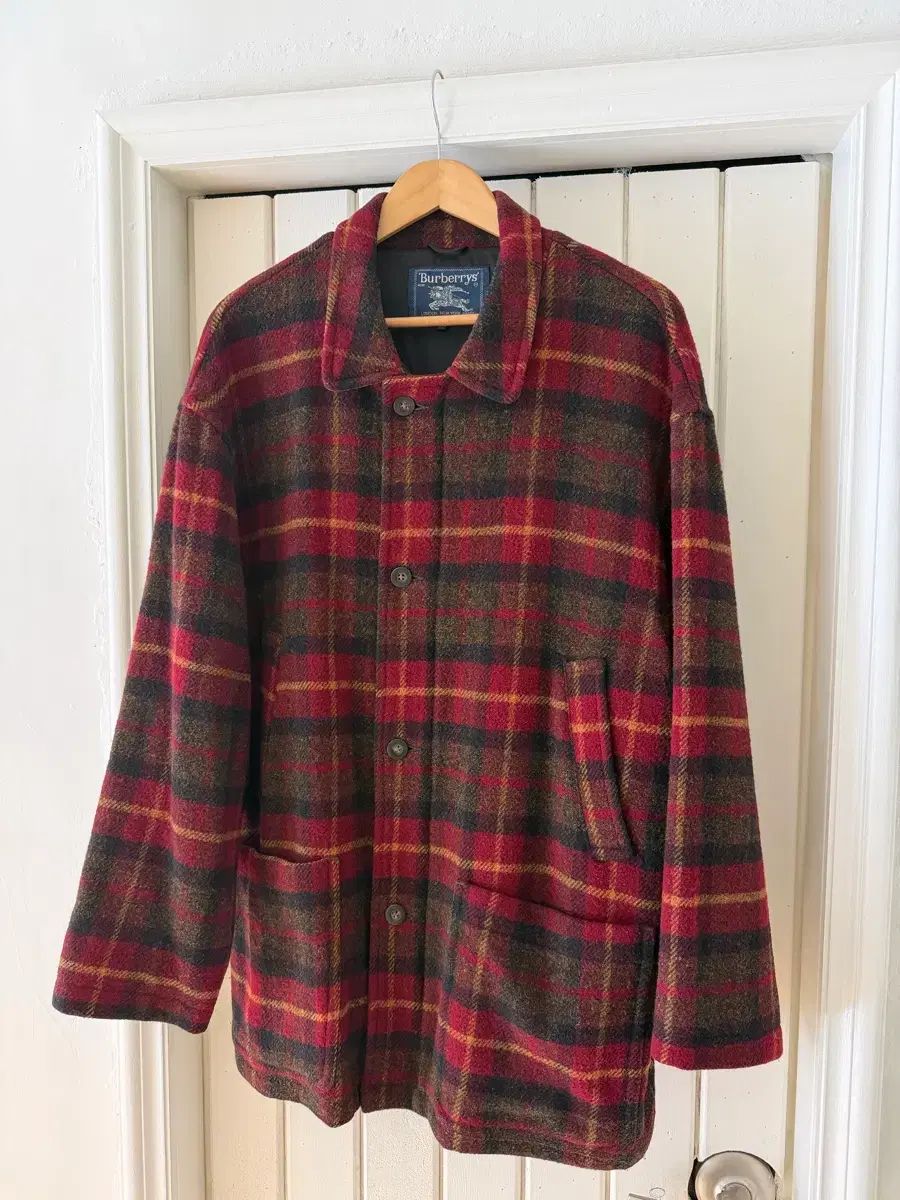 バーバリー タータンチェック ハーフコート