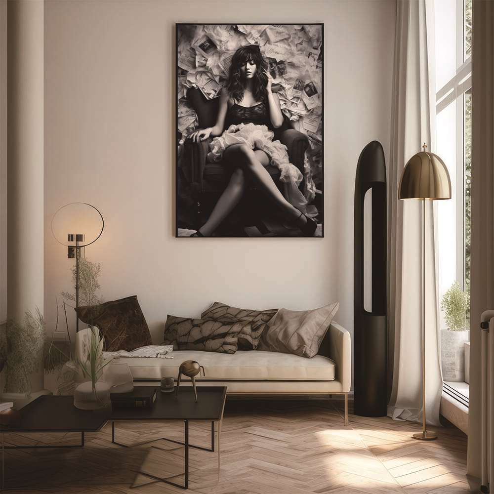 額装品/アレサ フランクリン/アート/ポスター/インテリア A3サイズ（約30×42cm）】【lh-poster-2015】【フレーム付き】ガールズ