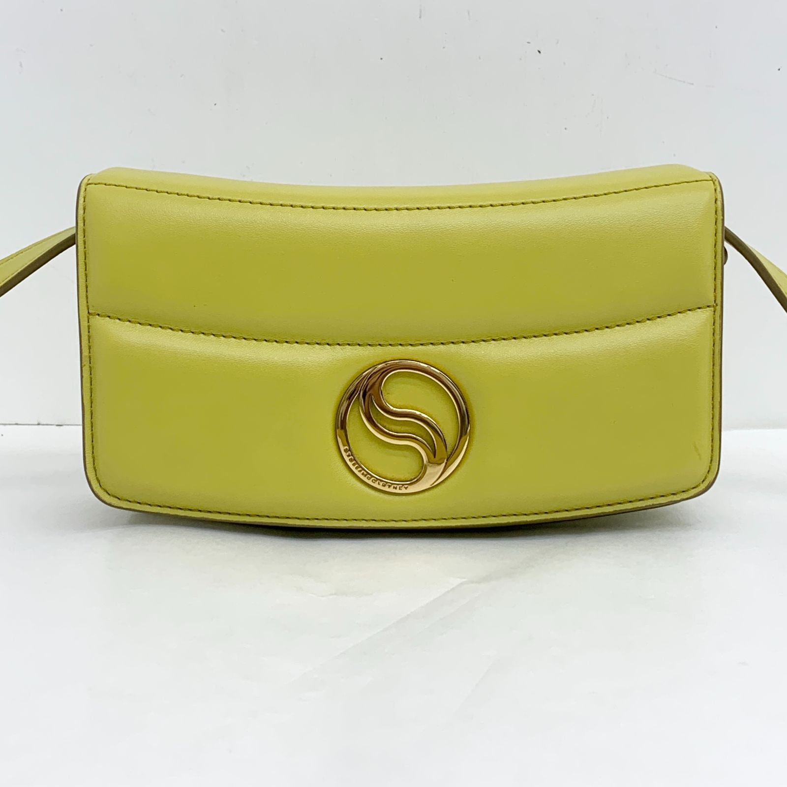 ステラマッカートニー STELLA McCARTNEY S-Wave レザー イエロー 黄色