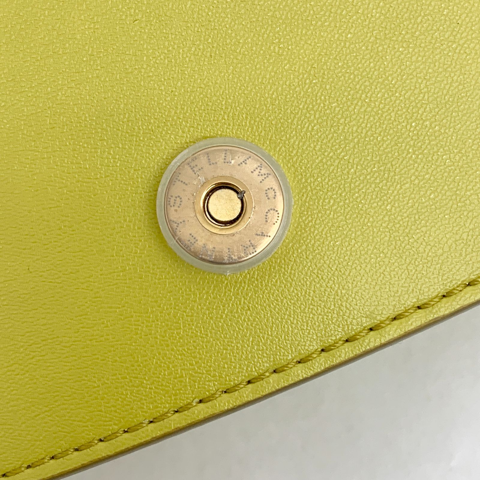 ステラマッカートニー STELLA McCARTNEY S-Wave レザー イエロー 黄色 