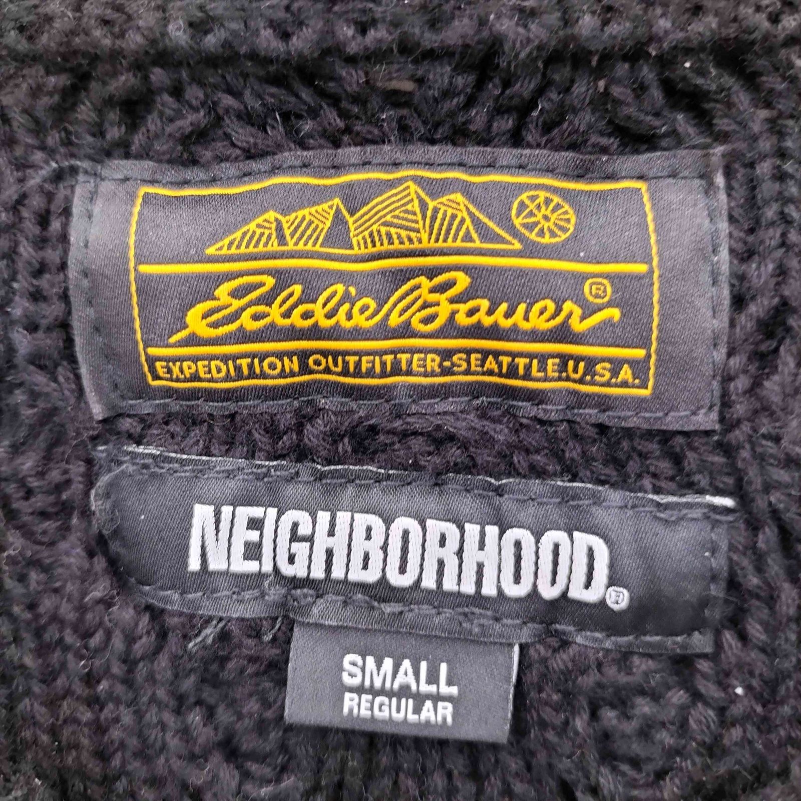NEIGHBORHOOD(ネイバーフッド) BORDER CABLE KNIT ボーダー ケーブル クルーネックニット メンズ import：S 【中古】【ブランド古着バズストア】 ネイバーフッド NEIGHBORHOOD BORDER CABLE KNIT ボーダー ケーブル