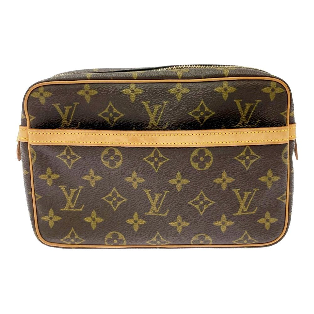 LOUIS VUITTON ルイ ヴィトン M 51847 モノグラム PVC コンピエーニュ23 セカンドバッグ ブラウン 528962
